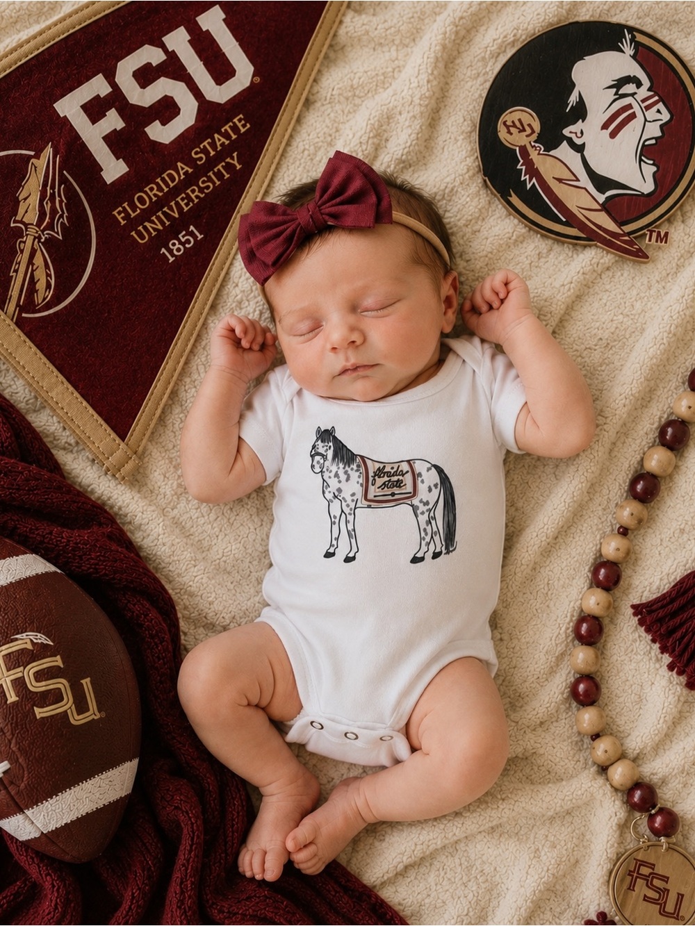 Florida State FSU Renegade Bodysuit 0-3 Months